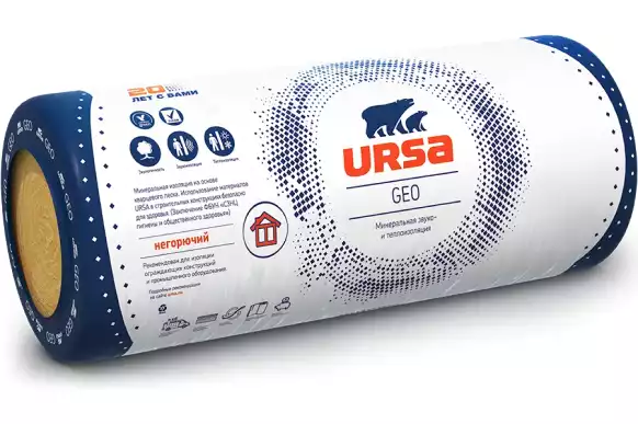 Минеральная вата URSA М-11 (10000х1200х50 мм) 2 шт фото